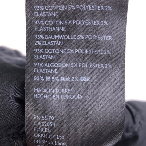 Free People 25 Black Denim Skinny Straight Jeans 25 - Picture 9 of 10